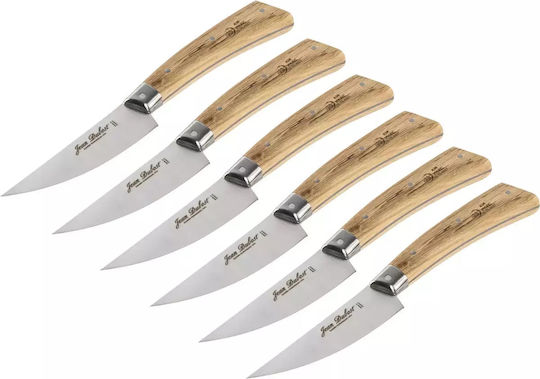 Laguiole Μαχαίρια Steak από Ανοξείδωτο Ατσάλι 10cm 6τμχ