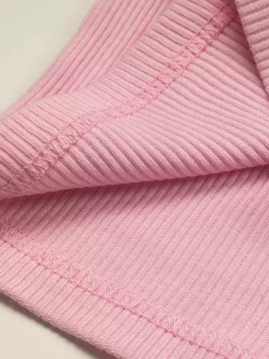 Kids' Set with Skirt Summer 2pcs Pink