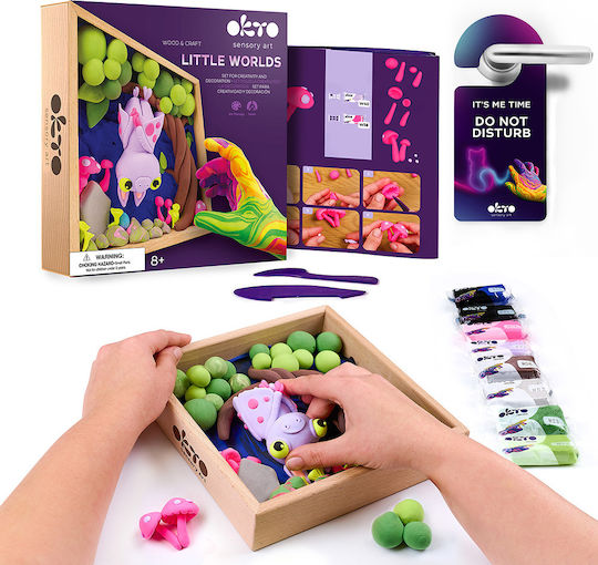 Diy Kreatives Modelliermasse Bau-Set Wood & Craft Little Worlds Fledermaus
