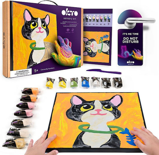 Diy Kreatives 3D Modelliermasse Malset Katze