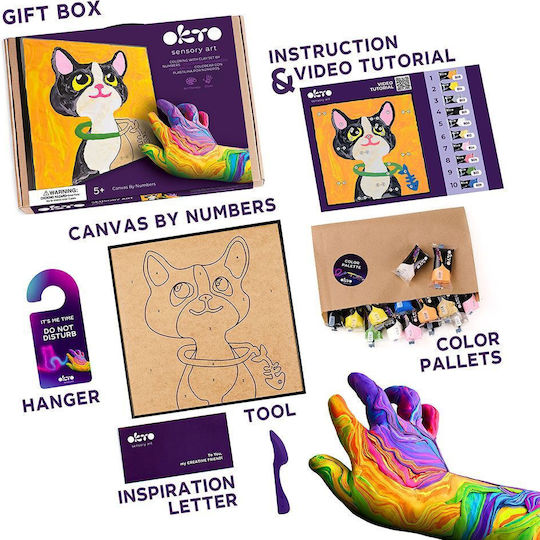 Diy Kreatives 3D Modelliermasse Malset Katze