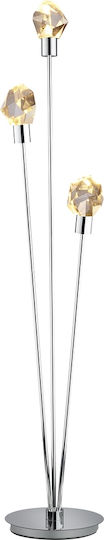 Trio Lighting Verano Floor Lamp Silver