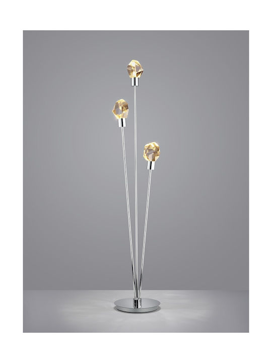 Trio Lighting Verano Φωτιστικό Δαπέδου Ασημί