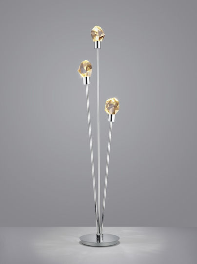 Trio Lighting Verano Floor Lamp Silver