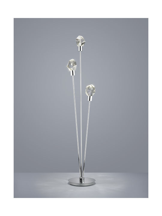 Trio Lighting Verano Φωτιστικό Δαπέδου Ασημί