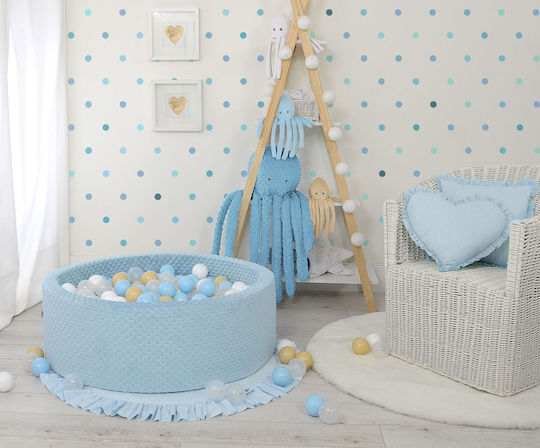 Bobono Trockene Pool Minky H-30 Cm 300 Bälle Misty Blau