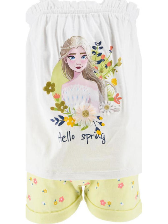 Kinder-Set mit Shorts Sommer 2Stück Weiß Frozen