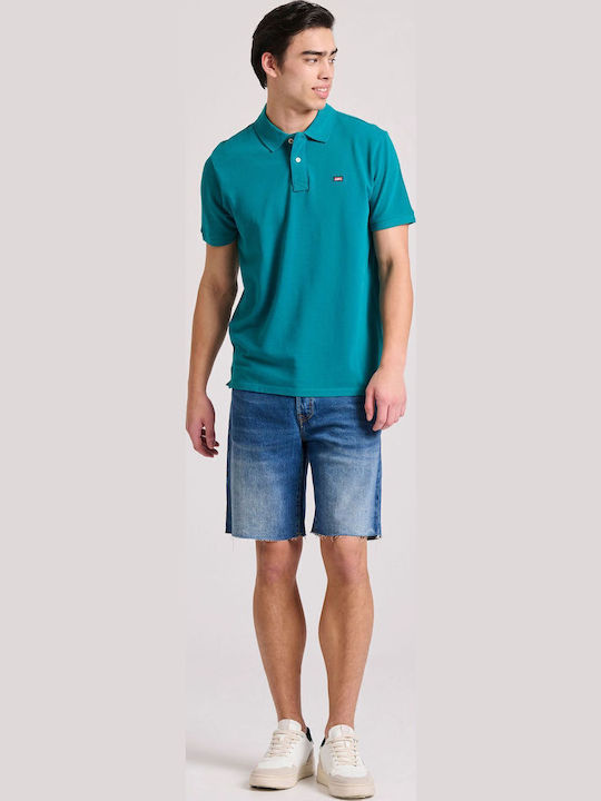 Polo Short Sleeve Blouse teal