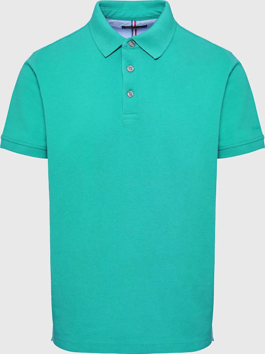 Polo Short Sleeve Blouse Aqua Green