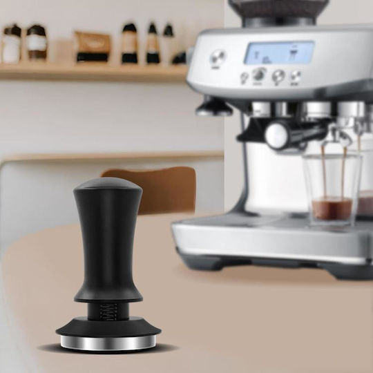 Horizontal Scale Constant Pressure Coffee Grinder Hammer Powder Press Stretching Style Black Flat Bottom 51mm