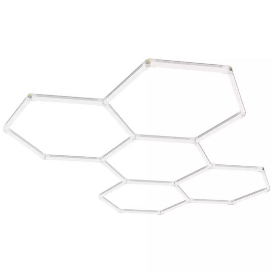 Led Profile Illuminated Figures Hexagon 58cm 4000k 4068