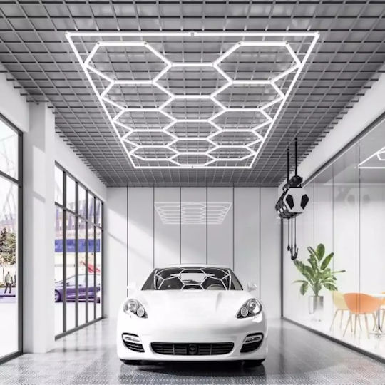 Led Profile Illuminated Figures Hexagon 58cm 4000k 4068