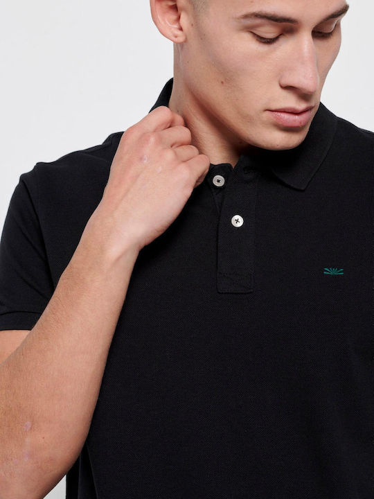 Polo Short Sleeve Blouse Black