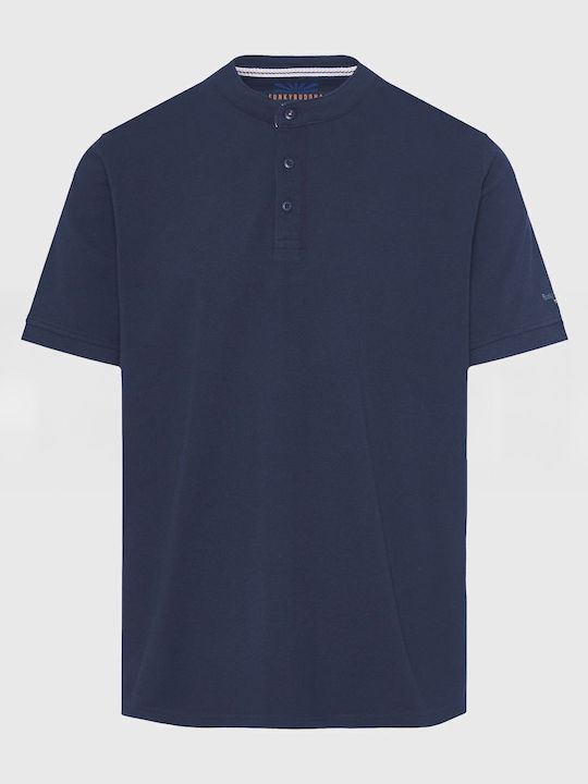 Short Sleeve Blouse Navy Blue