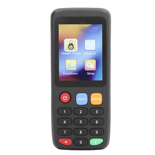 Set Cititor Copiator Rfid Nfc 1 X Adaptor Otg 5 X Carduri 5 X Chei Programabile Uid 7 Frecvențe Programabile 13.56 Mhz 125 Khz 175 Khz 250 Khz 300 Khz 375 Khz 500 Khz Ecran Lcd Negru