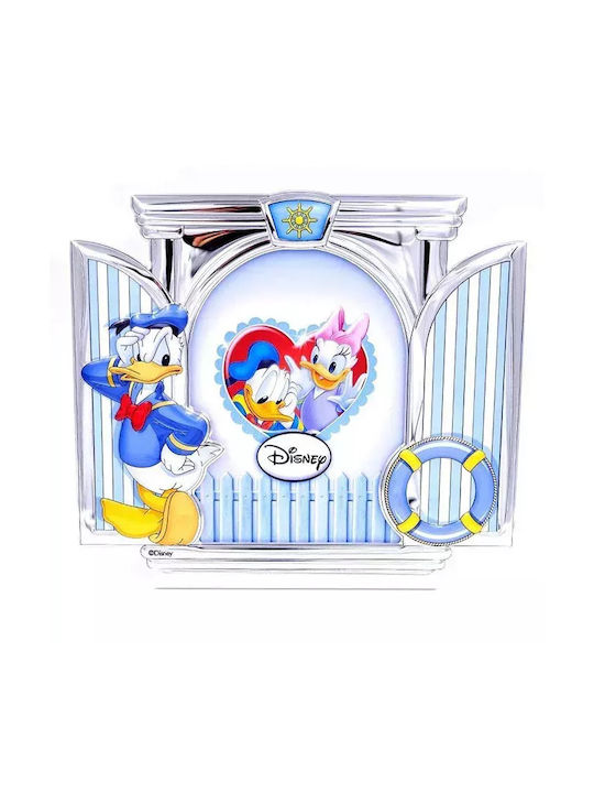 Disney Donald Duck Παιδική Κορνίζα Ασημένια Μπλε 13x18cm