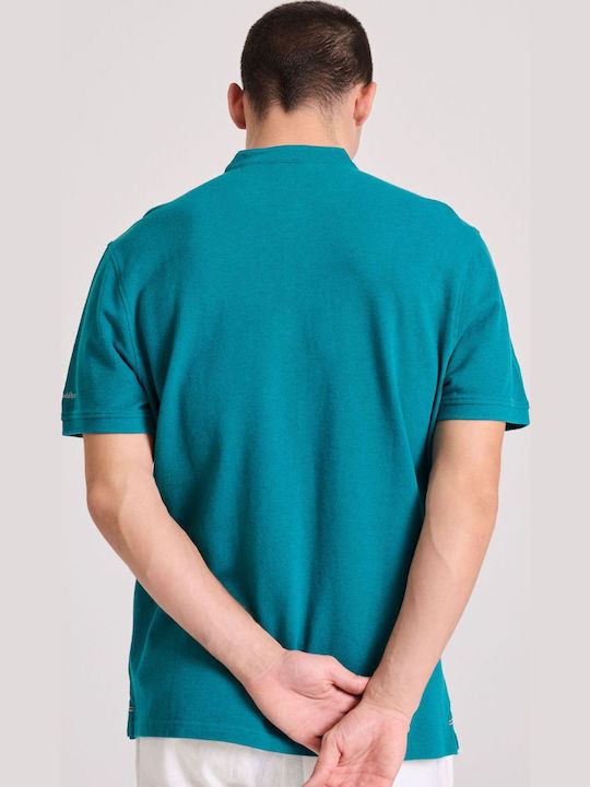 Short Sleeve Teal Mel Blouse