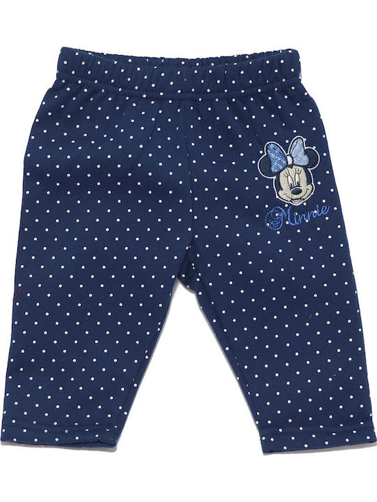 Kids' Set with Pants Winter 3pcs Blue Minnie Mouse