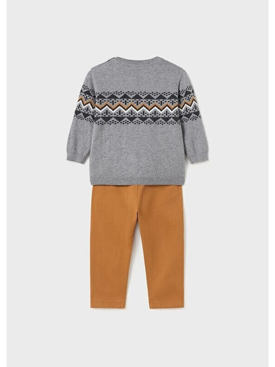 Kids' Set with Pants Winter 2pcs Coffee