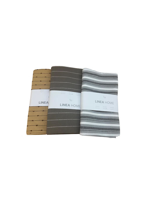 Linea Home Τραπεζομάντηλο Λινό Ασημί 150x220εκ.