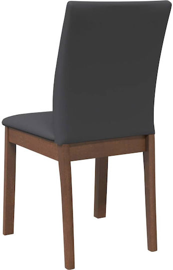 Dining Room Wooden Chair Coffee 48.5x49x90cm 2pcs