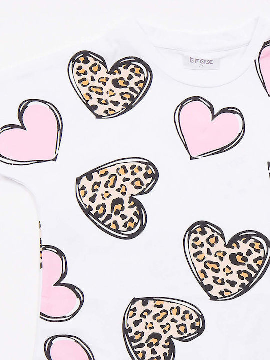 Kinder-Set mit Leggings Sommer 2Stück White Heart