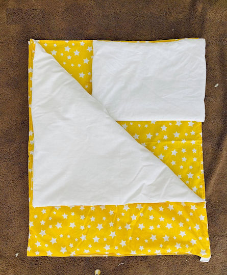Set de lenjerie de pat pentru cărucior Cărucior Galben Blanket, Lightweight Bag, And Pillow