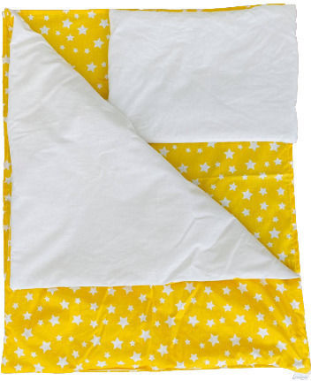 Set de lenjerie de pat pentru cărucior Cărucior Galben Blanket, Lightweight Bag, And Pillow
