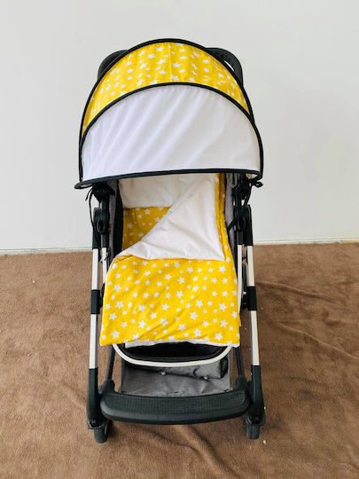 Set de lenjerie de pat pentru cărucior Cărucior Galben Blanket, Lightweight Bag, And Pillow