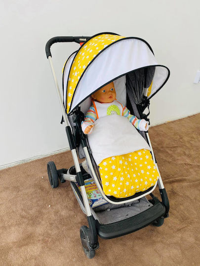 Set de lenjerie de pat pentru cărucior Cărucior Galben Blanket, Lightweight Bag, And Pillow