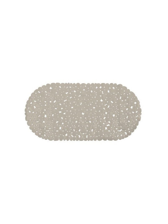 Tpster Rutschfest Badematte Synthetisch,Polyester/Cotton/Leather Oval 35743 Beige 69x35cm