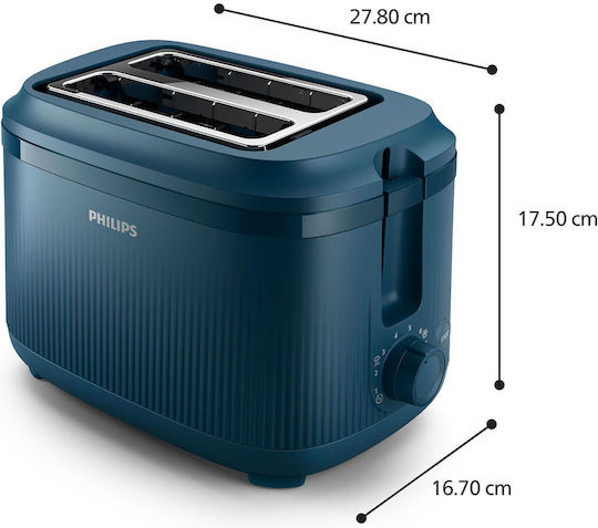 Philips 3000 Series Toaster 2 Slots 900W Blue