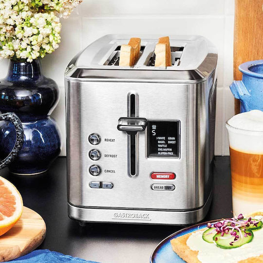Gastroback Digital 2S Φρυγανιέρα 2 Θέσεων 950W Inox