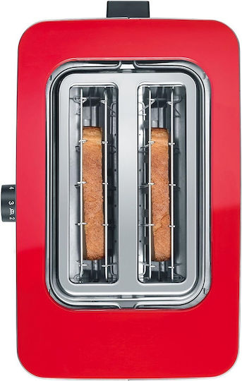 Graef TO 63 Toaster 2 Schlitze 888W Rot