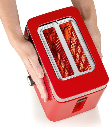 Graef TO 63 Toaster 2 Schlitze 888W Rot