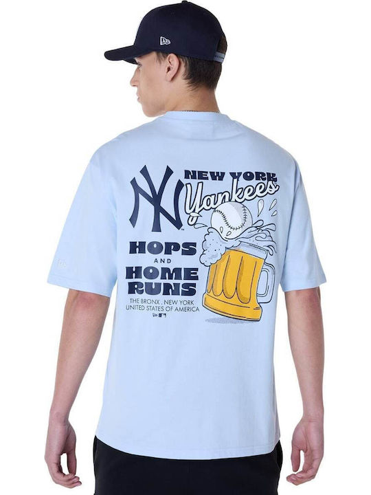 New Era New York Yankees Mlb Food Graphic T-shirt Light Blue