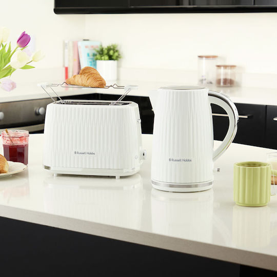 Russell Hobbs Prăjitor de pâine 2 sloturi 800W Alb