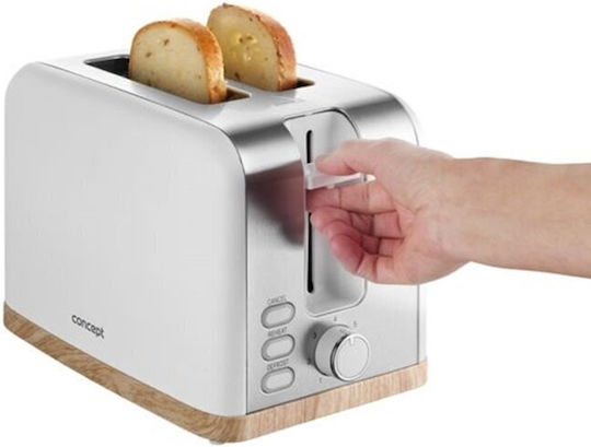 Concept Toaster 2 Schlitze 930W Weiß