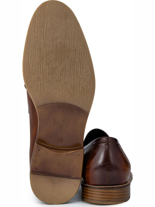 Men's Leather Moccasins Tabac Brown