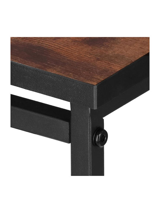 Platz Satztisch-Set Metall Braun 2Stück B49xT49cm