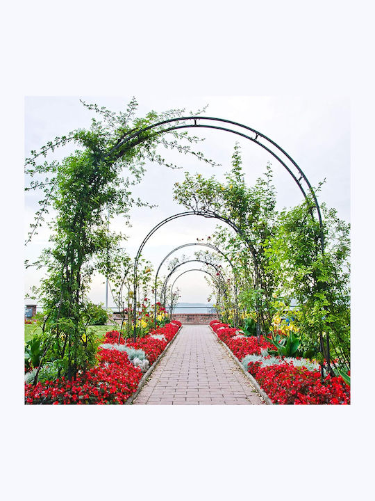 Arc Metalic Curbat Decor Nuntă Trandafiri Decorare Botez Grădină Aniversări Petreceri Rezistent la Apă 240 X 140 X 38 Cm
