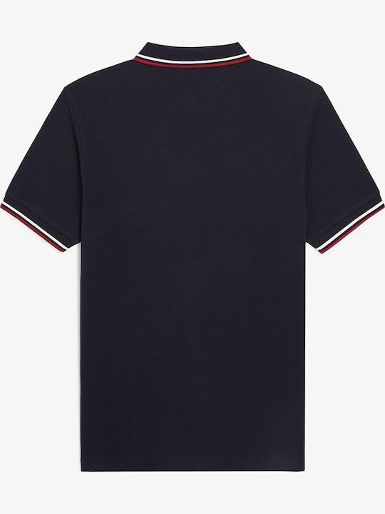 Herrenblusen Polo T-Shirt Marineblau