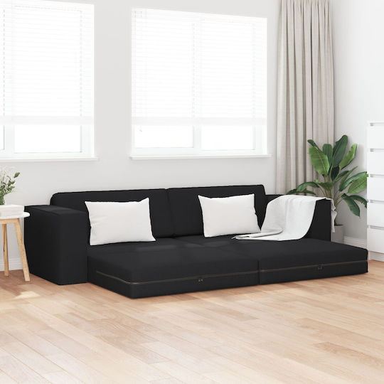 Ecksofa Schlafsofa Schwarz 245x150x60,5 cm