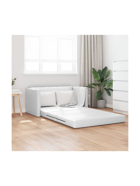 Ecksofa Schlafsofa Weiß 124x71x78cm