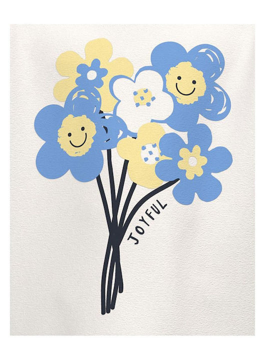Kids' Set with Shorts Summer 2pcs White Alyssum/Smiley