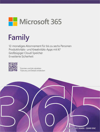 Microsoft 365 Personal Γερμανικά συμβατό με Mac/Windows για 1 Χρήστη