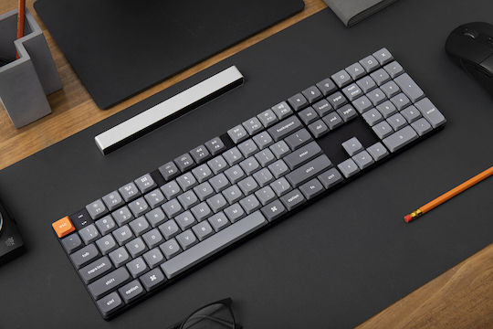 Keychron K5 Max Wireless Gaming Mechanical Keyboard with Gateron Low Profile Red switches and RGB lighting (English US)
