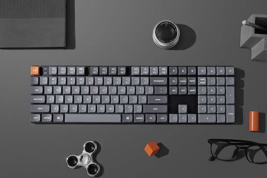Keychron K5 Max Wireless Gaming Mechanical Keyboard with Gateron Low Profile Red switches and RGB lighting (English US)