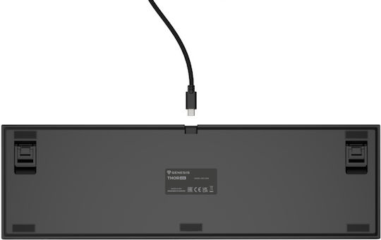 Genesis Thor 404 Gaming Mechanical Keyboard with Outemu Peach Silent switches and RGB lighting (English US)