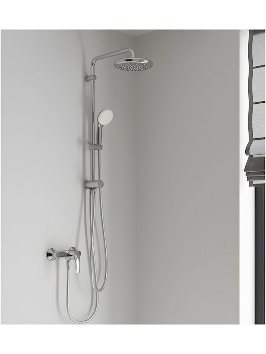 Grohe Tempesta Ρυθμιζόμενη Στήλη Ντουζ με Μπαταρία Ασημί